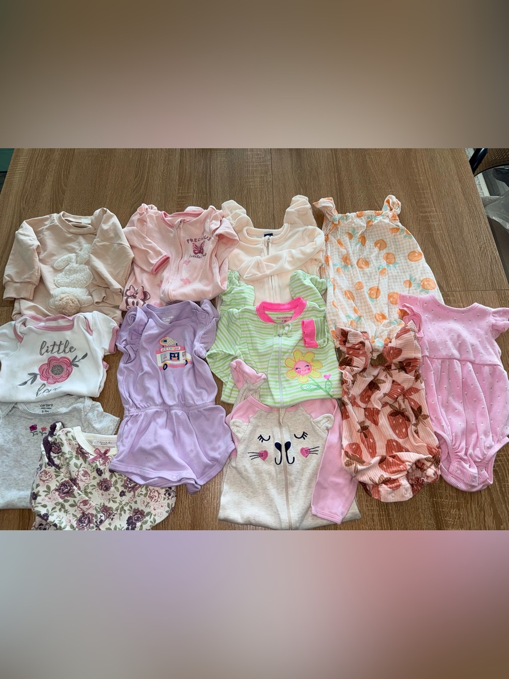 Carter's , Disney Garanimals , old navy  infant Girls  size 6-9 months lot